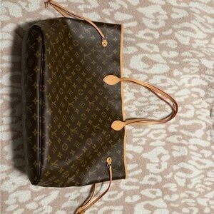 Brown Monogram Tote Bag